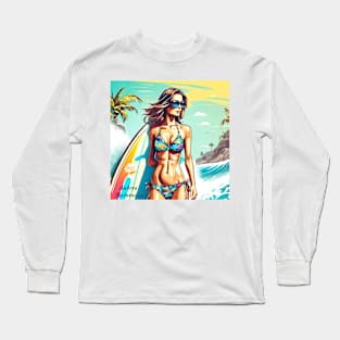 Girl Action Surf Long Sleeve T-Shirt